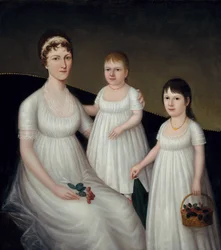 Grace Allison McCurdy und ihre Töchter, Mary Jane und Letitia Grace, ca. 1806